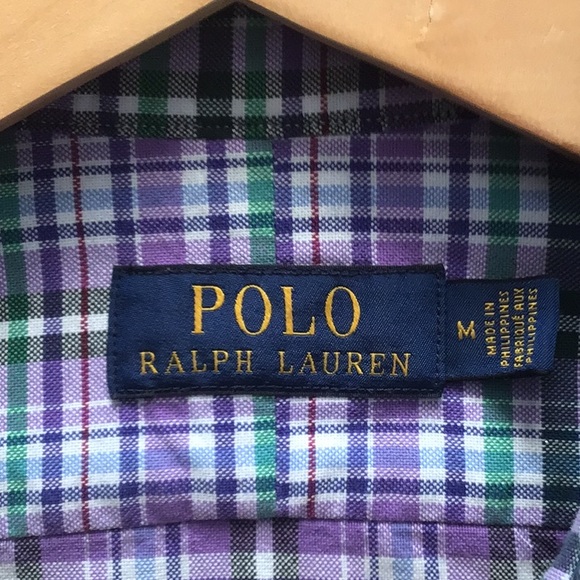 Ralph Lauren woven cotton long sleeve button down (Classic Medium) - Picture 7 of 10